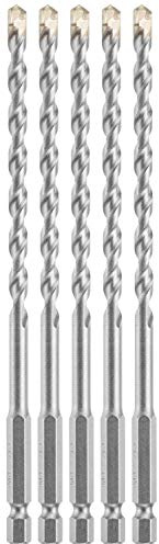 Bosch 5 pc. 1/4 in. X 6 in. Hex Shank Hammer Drill Masonry Bits LBHX0045
