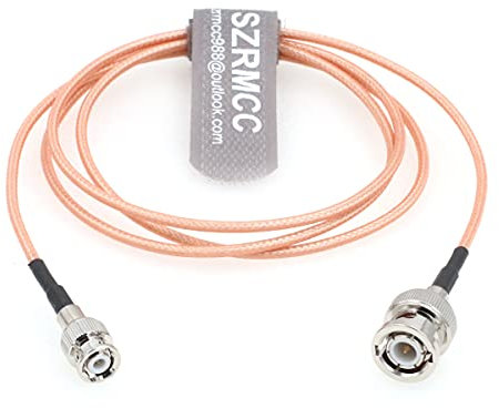 SZRMCC BNC Stecker auf Mini BNC Stecker Koaxialkabel RF SDI RG316 für Ultraschall-Fehlerdetektor Monitor (50 cm)