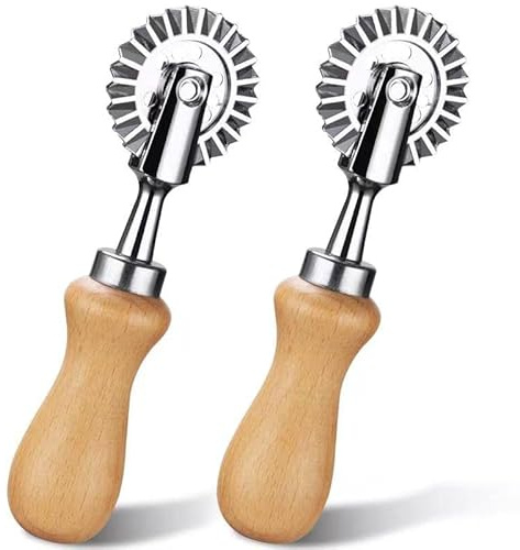Pastry Wheel Cutter - Pasta Cutter Wheel - Dough Ravioli Pizza Cutter Wheel for Home and Kitchen Use, 1.3