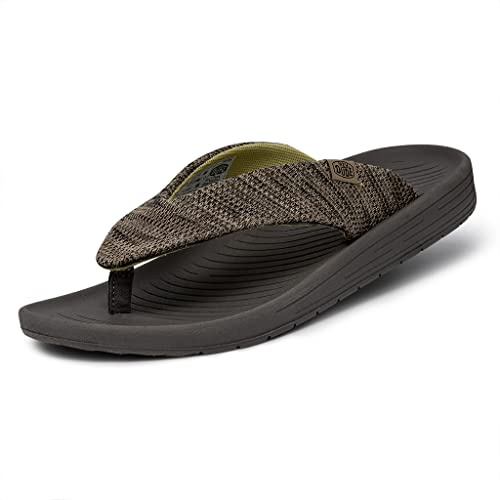 Hey Dude Tongs Milo pour homme, marron, 45 EU