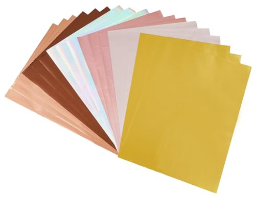 SUPerfINDINGS 60 ark 6 stilar reaktiv överföring foliepapper PET-stämpling het foliepapper elegans laserskrivare hantverkspapper för gör-det-själv hantverk prägling scrapbooking-kort tillverkning 21 ~