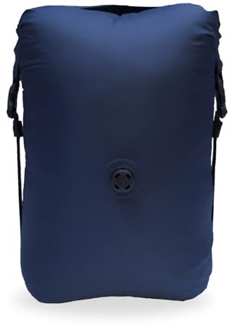 NORDKAMM® - 17L Kompressionssack für Schlafsack, ultraleichter Dry Bag mit Ventil, Vakuumbeutel, Drybag, Packsack wasserdicht, Schlafsack Hülle wasserdicht (17L - Blue - Navy Blazer)