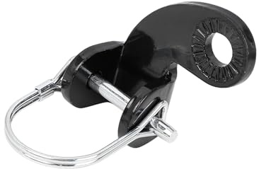 Motoforti Bicycle Trailer Coupler Attachment Trailer Hitch Silver Tone Black Long-lasting
