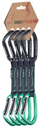 FIXE - Pack 4 Cintas Express Puput para Escalada en Pared – Mosquetón Conical Nose y Keylock – Aluminio 7075 – Cinta de Poliamida – 22 kN - 12 cm