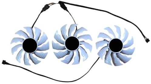 LWDOZMD Ventilateur de Carte Graphique GIGABYTE RTX 3070/3080 Ti 82 mm/87 mm PLA09215S12H 12 V/0,55 A pour 3090/3080 Vision OC 3X(Set)