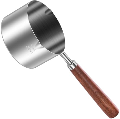 250 ML Inox Chocolat Huile Beurre,Acier Inoxydable 304 Casserole à Huile | Acier Inoxydable Portable Pot à Lait Beurre Casserole à Sauce Convient à Divers Types de Cuisson