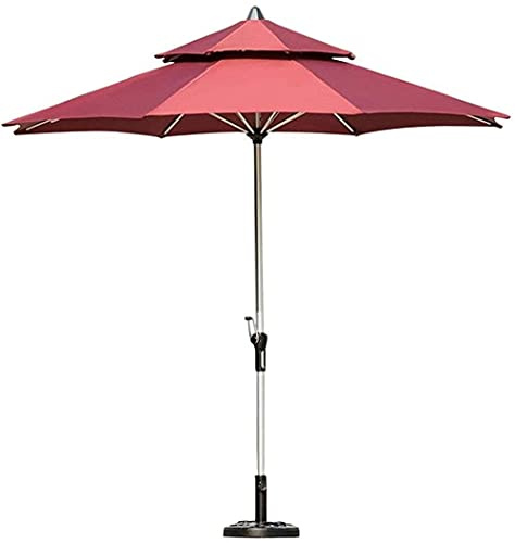 Outdoor Garden Parasols Large Outdoor Patio Umbrella Table Market Umbrella with Base, Portable Offset Patio Umbrella for Poolside, Deck, Garden, Backyard, Pool good