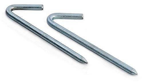 Precision Unisex K-REY-TR509 Training Robuste Stahl-Netzheringe, Polybeutel, Fußball-/Tornetz, 20 Stück, Weiß/Rot, Einheitsgröße