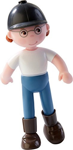 HABA Little Friends - Connis Reiterfreundin Anna - Reiter-Spielfigur für Kinder ab 3 Jahren - Bewegliche Biegepuppen - Geschenkidee für alle Conni-Fans – 1303676001