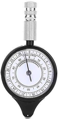 VGEBY1 Kartenmesser, Tragbare Aluminiumlegierung Metall Kartenmessgerät für Camping Wanderkarten