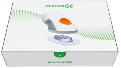 Dexcom Capteur G6 et applicateur (3 pièces) pour mesurer en continu le glucose sans picotement, blanc, orange, 10