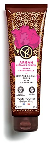 Yves Rocher - Scrub Corpo Bain di Nature Argan & Petali di Rosa - Senza Solfati - 98% di ingredienti di origine naturale - 150ml