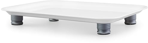 Marsui Ant Proof Cat Dog Bowl Tray - Waterless, Height Adjustable Legs for Pet Neck Comfort No Pest Pet Food Feeding Station, Kitchen Sweets & Trash Ant Barrier (White, 23mm-37mm)