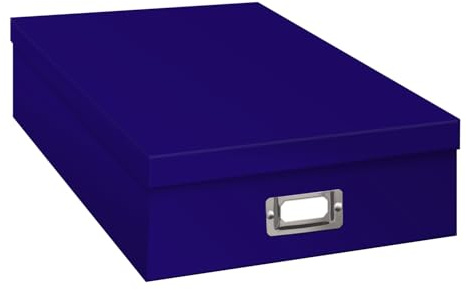 Pioneer Jumbo Scrapbook Storage Box, Bright Blue, 14.75 Inch x 13 Inch x 3.75 Inch