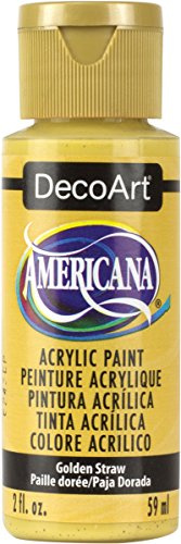 DecoArt Americana Acrylic Multi-Purpose Paint, Golden Straw