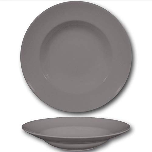Napoli - Plato para pasta (30 cm), color gris