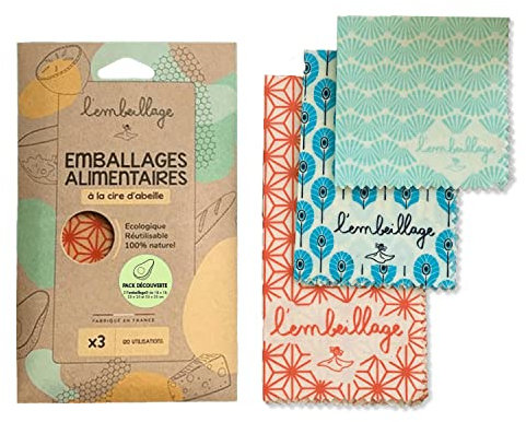 L’Embeillage®, le Bee wrap français - Emballage alimentaire réutilisable - Fabriqué en France, Bio et 100% naturel en cire d’abeille