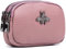 Portamonete da donna in vera pelle - Doppia cerniera Bee Change Pouch Portafoglio Porta carte Portamonete Mini Semplice portamonete carino (Rose)