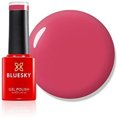 Bluesky Gel Nail Polish, Lobster Roll, Mini, 80552, Pink, Coral, Long Lasting, Chip Resistant, 5 ml Requires Drying Under UV LED Lamp