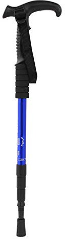 Bastón ajustable plegable, aleación de aluminio, telescópico, ligero, antideslizante, bastón para caminar, bastón de trekking, reemplazo de bastón para personas mayores