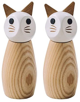 Macina Sale e Pepe Macina Sale O Pepe Per Gatti, Macinino Per Spezie In Legno, Macinino Per Sale E Pepe, Set Per Spezie Da Cucina Spezie Peperoncino Macinapepe