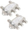 4x1 DiSEqC-Schalter, 4 in 1 Out DiSEqC 1.0 2.0 Satelliten-Signalsc Halter für FTA-Satelliten, 950 Bis 2400MHz Breiter Frequenz Bereich und Breitband mit Hoher Isolation,