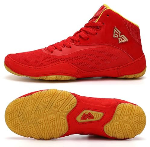 Zapatos de entrenamiento de lucha para hombres - Botas de boxeo de caña baja Zapatos de entrenamiento de lucha Sanda para artes marciales Sanda integral