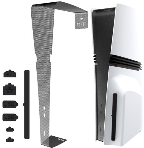 AriKroii Custodia protettiva antipolvere per PS5 Pro,Antipolvere Gadget PS5 Pro,7 tappi antipolvere rimovibili in silicone,compatibile con Console PS5 Pro,Per accessori ps5