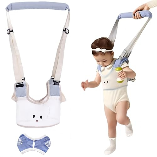 Bebés Ayudante para Caminar,Correa Bebe Para Caminar,Ajustable Arnés de Seguridad Bebe,Diseño de Malla Transpirable Arnes Bebes,con Rodilleras Bebé,para Niños Bebé Protección 8-36 Meses