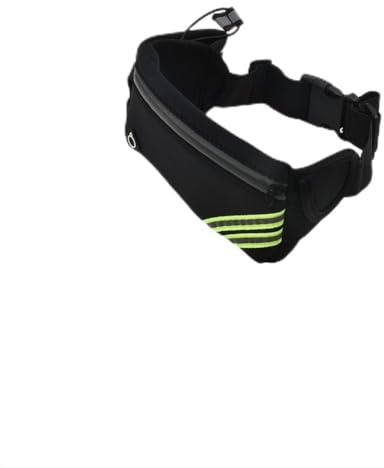 Cinturón para correr de diseño práctico con opciones de almacenamiento e hidratación integradas disponibles (negro)