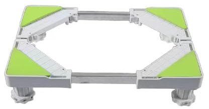 Base per Lavatrice con 4 Piedi per Frigorifero e Asciugatrici Base Regolabile Lavatrice con Funzione di Assorbimento Degli Urti Larghezza 30-45cm Altezza 10-12cm