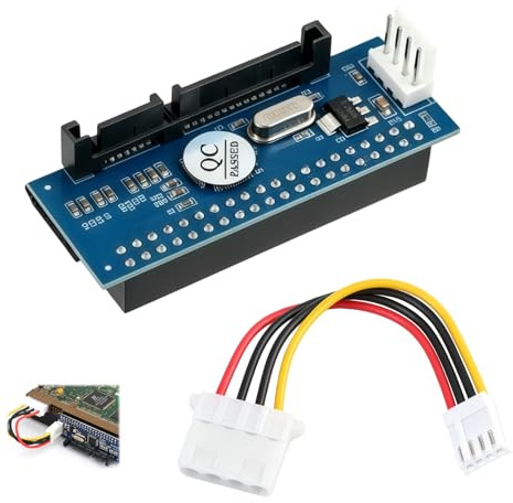 Adaptador IDE a SATA, Convertidor IDE PATA a SATA de 40 Pines para Disco Duro HDD SSD de 3.5 Pulgadas, Placa PCBA Compatible con Unidades ATA para Ordenador de Sobremesa y Actualización de Hardware PC