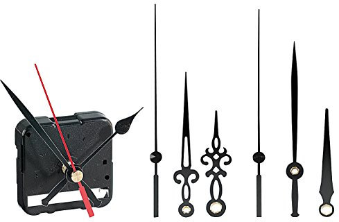 St. Leonhard Uhrlaufwerk: Flüsterleises, schleichendes Uhrwerk mit 3 Zeiger-Sets (Geräuschloses Uhrwerk, leise, Wanduhr geräuschlos)