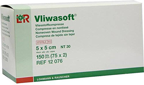 VLIWASOFT Vlieskompressen steril 5x5 cm 4l. 150 St