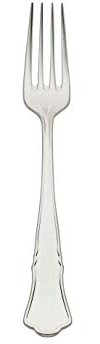 Robbe & Berking Alt-Chippendale Menügabel (150 g massiv versilbert)