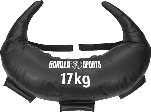 GORILLA SPORTS® Bulgarian Bag 5–22,5 kg, 5 Schlaufen, Kunstleder