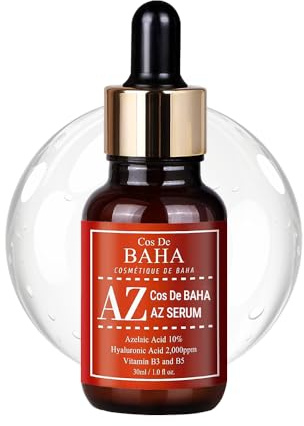 Azelaic Acid 10% Facial Serum with Niacinamide - Fast Rosacea Skin Care Product + Reduce Cystic Acne Scar + Redness Relief Face + Pimple Pigmentation Blackhead, 1 Fl Oz (30ml)