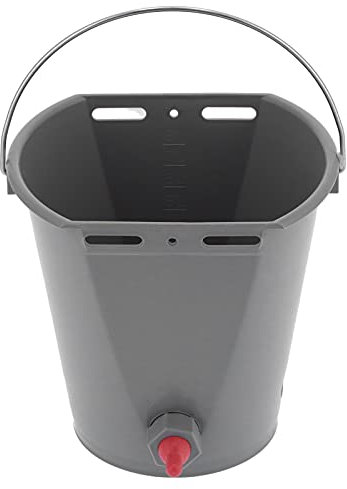 Dispositif d'alimentation en lait, fournitures pour bétail Seau d'alimentation monté 30x28x23.6cm avec poignée de levage pour nourrir le lait dans les fermes(pour moutons)