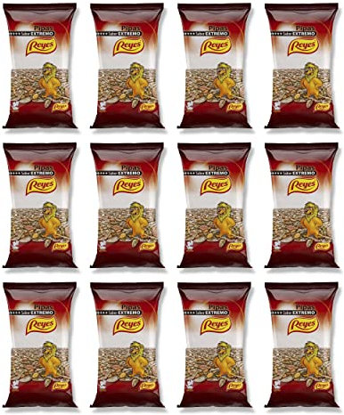 FRUTOS SECOS REYES Pipas de Girasol Naturales con Sal León 80 Gr x Caja 12 Unidades
