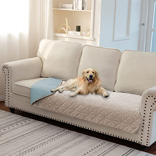Ameritex Sofa Cover Waterproof for Seats Couch Cover for Dogs Pet Couch Cover Velvet for Chair Loveseat Sofa Machine Washable