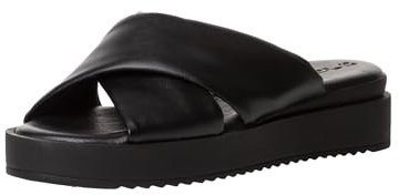 Tamaris Damen Plateau Mules Keilabsatz; BLACK/schwarz; 41 EU