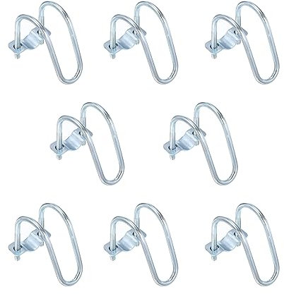 QUARKZMAN Connecteur-Croisé Vertical Tuyau Agrafe, 8pcs Ajustement 1(25mm) à 2(50mm) Croisement Boucle Acier Croix Tuyau Collier pour Serre Auvent Cadres