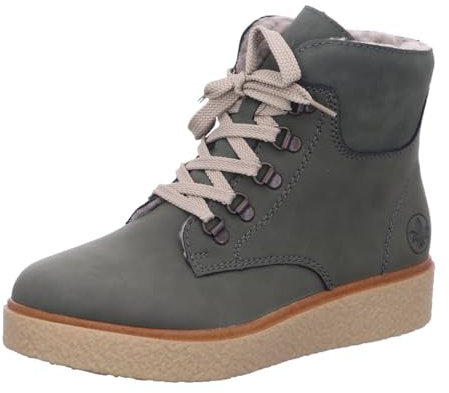 Rieker Damen Schlupfstiefel in grün - Gr. 39
