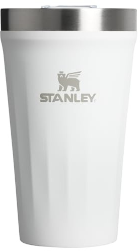 Stanley Everyday Tumbler 16 oz | Press Fit Drink Through Lid | Drink, Coffee and Cocktail Cup | Insulated Stainless Steel Wine Glass | BPA Free | Frost