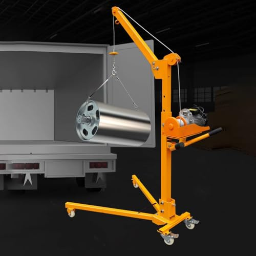 TT-YEC Grúa Eléctrica Plegable Portátil, Grúa Pequeña Móvil con Ruedas, Elevador De Automóviles para El Hogar, Herramienta De Elevación De Taller, Capacidad De Carga 300/500 Kg,300kg