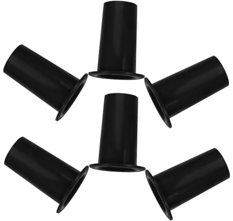 Warmhm 6 Pièces pied de micro Porte-microphone de bureau pièces de microphone support de micro de bureau base de microphone de table base de micro universelle Plastique Noir