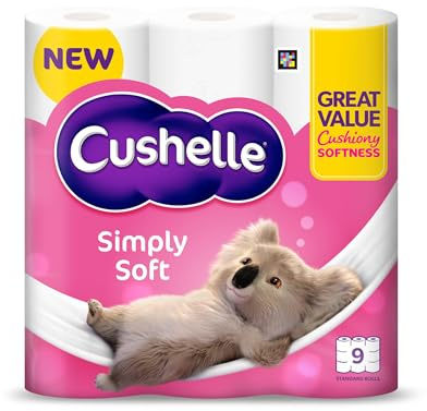 Cushelle Simply Soft Toilet Roll 9 Standard Rolls