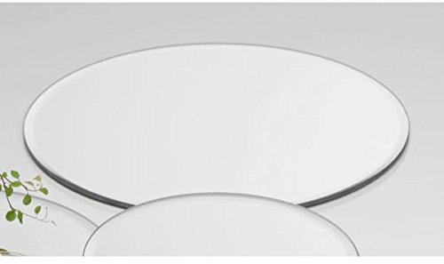 Sandra Rich 6er Set Spiegelplatten Deko Tischspiegel D. 25cm rund Glas