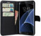 HualuBro Coque Samsung Galaxy S7 Edge, Premium Étui en Cuir PU Leather Wallet Portefeuille Housse Flip Case Cover pour Samsung Galaxy S7 Edge Smartphone (Noir)