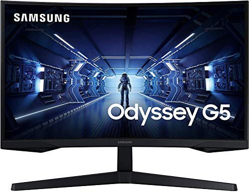 Samsung C27G53T - Monitor gaming curvo de 27'' WQHD (2560x1440, 16:9, 2500:1, 1000R, 144 Hz, 1 ms, 250 cd/m², HDR10, AMD FreeSync Premium) Negro